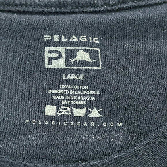 Pelagic T-Shirt Women’s S Game Fish Premium Tee Sailfish Black Top 100% Cotton - Picture 7 of 8